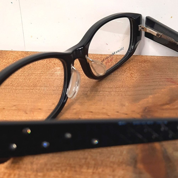 NEW prescription-ready NO SLIP Eyeglass Frame 54-16-135 black glasses, full rim - Picture 3 of 7